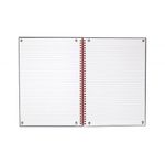 Black N Red Wire Hb Notebook A4 Pk5