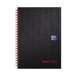 Black N Red Wire Hb Notebook A5 Pk5