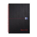 Black N Red Wire Hb Notebook A5 Pk5