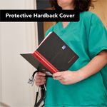 Black N Red Hb Ruled Notebook A5 Pk5