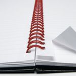 Black N Red Wire Notebook A4 Pk10