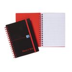 Black N Red Pp Ruled Notebook A6 Pk5