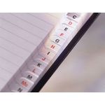 Black N Red A-Z Index Notebk A5 Pk5