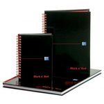 Black N Red Wire A-Z Notebook A5 Pk5