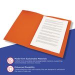 Guildhall Sq Cut Fldr Fc Org Pk100