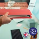 Guildhall Sq Cut Fldr Fc Red Pk100