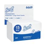 Kc Scott Xtra Hand Towels White Pk15
