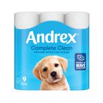Andrex Complete Clean Wc Roll Pk9