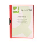 Q-Connect Clip File 3Mm Red Bx Of 25