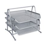 Q-Connect 3 Tier Letter Tray Silver