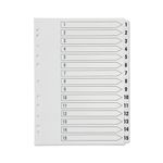 Q Connect Index 1-15 Polyprop White