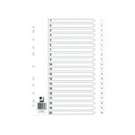 Q-Connect Index 1-20 Polyp Wht Pk10