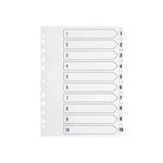 Q Connect Index 1-10 Brd Reinf White