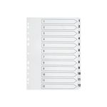 Q-Connect Index 1-12 Brd Reinf White