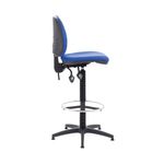 Arista Draughtsman Chair Fixed Blue
