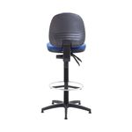 Arista Draughtsman Chair Fixed Blue