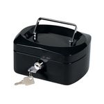 Q-Connect 6 Inch Black Cash Box