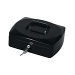 Q-Connect 10 Inch Black Cash Box