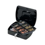 Q-Connect 10 Inch Black Cash Box
