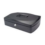 Q-Connect 12 Inch Black Cash Box