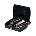Q-Connect 12 Inch Black Cash Box