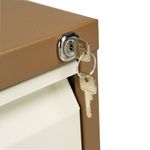Jemini 4 Drw Filing Cab Coffee/Cream