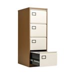 Jemini 4 Drw Filing Cab Coffee/Cream