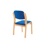 Jemini Wood Frame Side Chair Blue