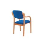 Jemini Wood Frame Chair With Blue