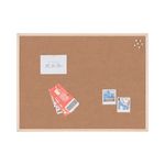 Q-Connect Cork Board Wooden Frame