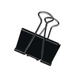 Q-Connect Foldback Clp 16Mm Blk Pk10