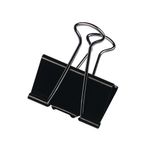 Q-Connect Foldback Clp 16Mm Blk Pk10