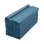 2Work C-Fold Hand Towels Blue Pk2880