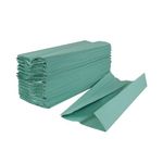 2Work 1-Ply Hand Towel Green Pk2880