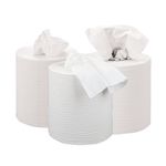 2Work Cfeed Roll 2-Ply 150M Wht Pk6