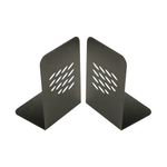 Q-Connect Metal Bookends L-Shape Pk2