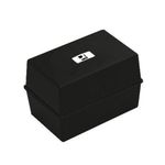 Q-Connect Card Idx Box 203X127 Blck