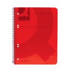 Q-Connect Pp Spiral Pad A5 Red Pk5