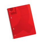 Q-Connect Pp Spiral Pad A4 Red Pk5