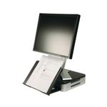 Q-Connect Mon Stand/Doc Holder Blk