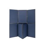 Q-Connect Display Brd 7Pnl Blue/Grey