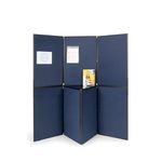 Q-Connect Display Brd 7Pnl Blue/Grey