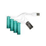 Q-Connect Rchb Aa Batteries Pk4