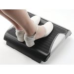 Q-Connect Anti-Slip Footrest Blk/Slv