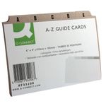 Q-Connect Gd Card 152X102Mm A-Z Pk25