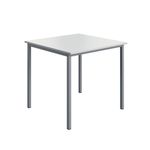 Mpps Table 800X800 White/Silver