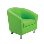 Jemini Tub Pu Armchair Lime