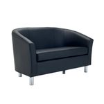 Jemini Tub Sofa Polyurethane Black