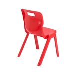 Titan One Piece Clsm Chair Red