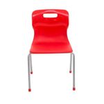 Titan 4 Leg Clsm Chair Red